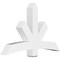 Ekena Millwork Alberta Architectural Grade PVC Gable Bracket, 60"W x 37 1/2"H x 6"D x 6"F, 15/12 Pitch GBP060X38X0606ALB00 - alternate 1